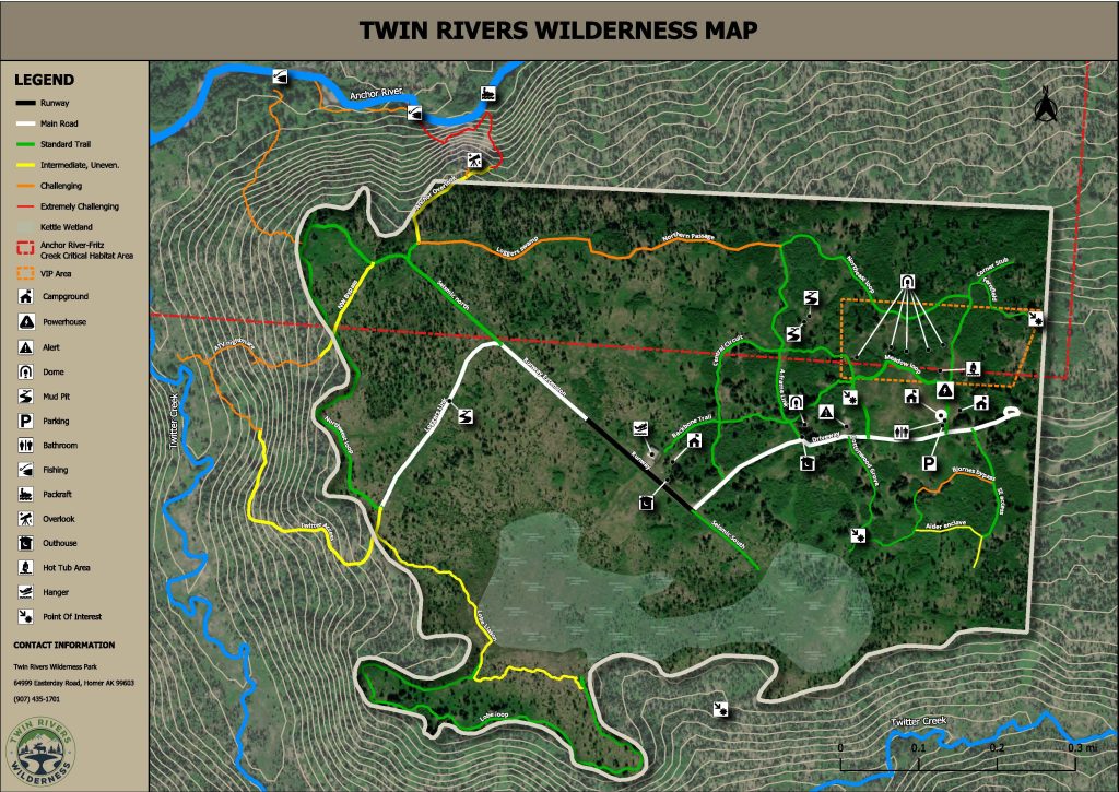 Twin Rivers Wilderness Site Map
